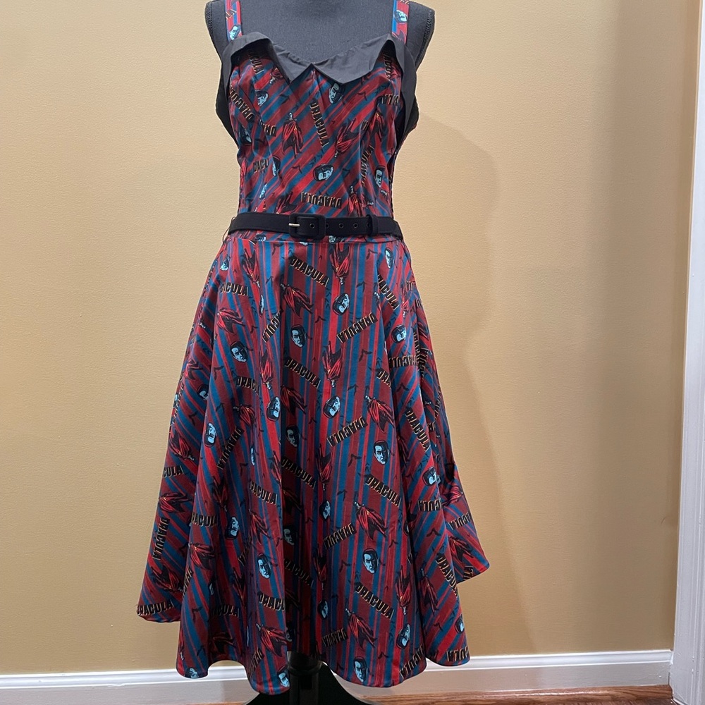Unique Vintage x Universal Monsters NWT Dracula Dress XL 14 Horror Halloween